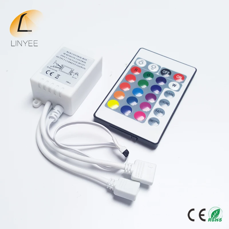 Новинка 2017 двухдиапазонный ИК пульт дистанционного управления с 24 клавишами 12A RGB
