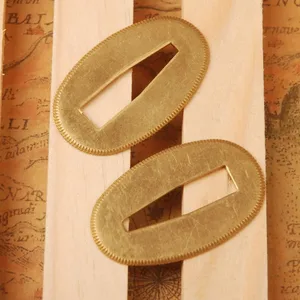 Пара тонких и изысканных латунных сеппа для японского самурайского меча, катаны, вакидзаси или т. д., полезные аксессуары для меча