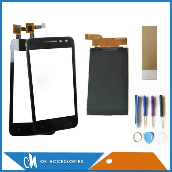 Для Alcatel One Touch Pixi4 OT4034 4034D 4034A 4034E ЖК дисплей + сенсорный экран дигитайзер черный