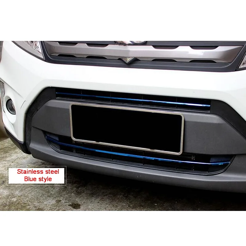 blue Tonlinker наклейки для SUZUKI VITARA-18 автомобильный Стайлинг 2 шт. нержавеющая сталь под гоночные решетки чехлы чехол наклейка - Цвет: blue