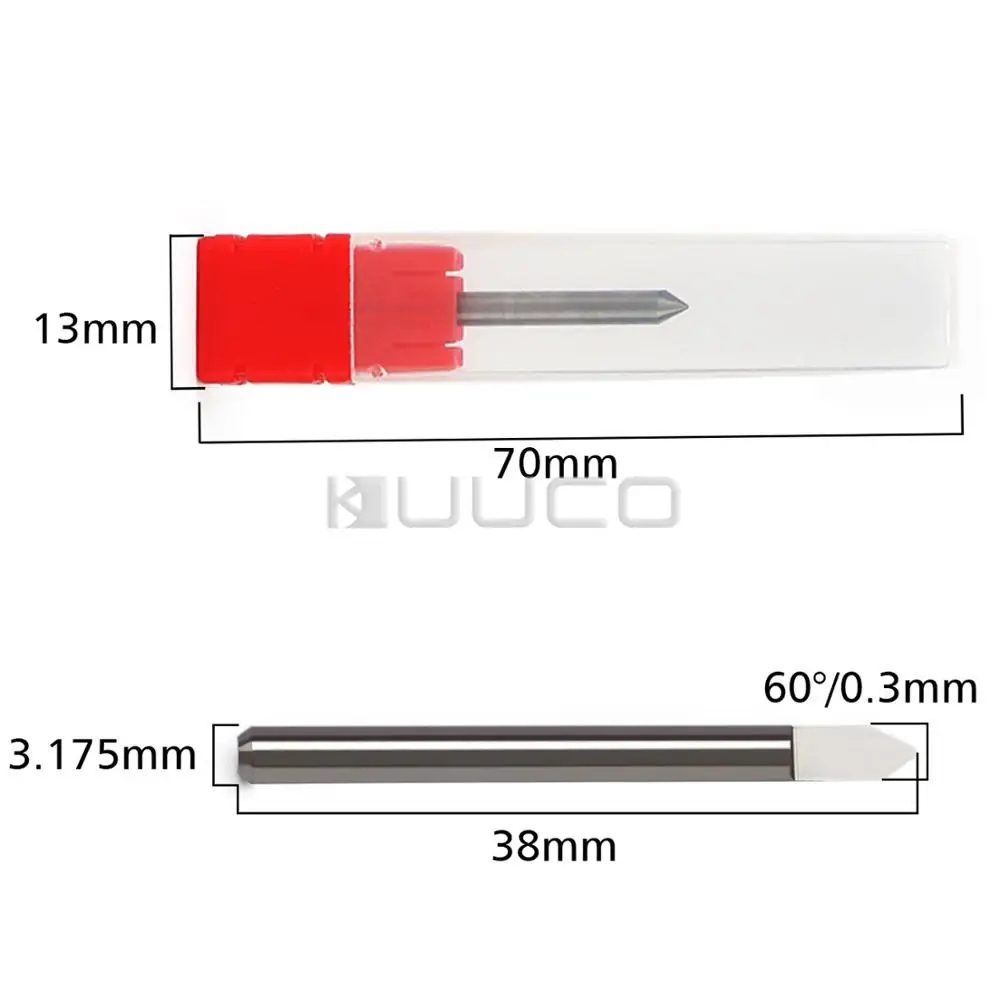 5 PCS/LOT Carbide Bit/CNC Engraving Bits/Drill Bit/End Mill for Color Plates/Acrylic/Plastic/Redwood/Hardwood/PVC etc | Инструменты