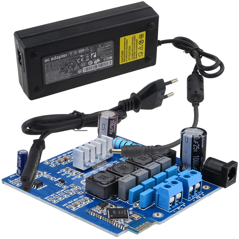 Новинка TPA3116 Bluetooth CSR 4 0 Класс D плата стерео усилителя звука 2*50 Вт + 24 В 5 А адаптер