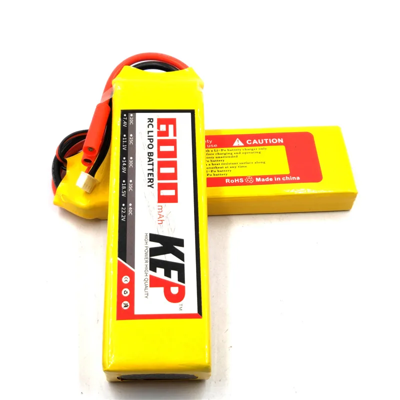 

RC Lipo Battery Pack 11.1v 3S 6000mAh 30C 40C High Rate Polymer Battery For Remote Control Helicopter RC Plane XT60 T Plug