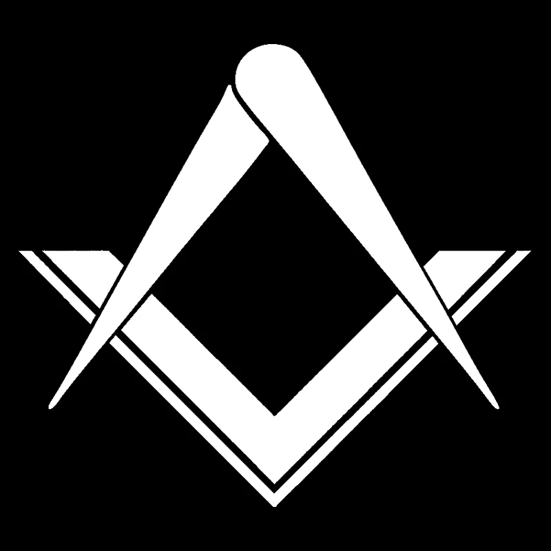 15 см * 13 5 масонские квадратные наклейки Stonemasons Freemason черный/серебристый цвет|stickers