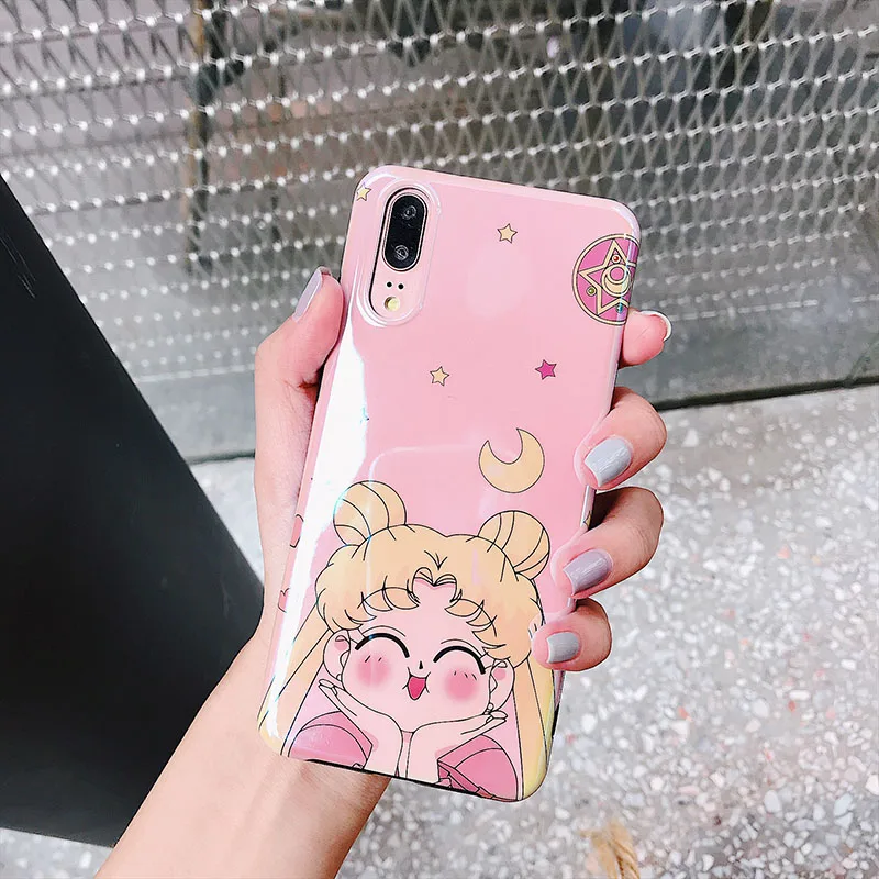 YHBB чехол S японский мультфильм чехол для телефона для huawei Nova 2S чехол s милый Сейлор Мун мягкий чехол для huawei P30 P20 Pro mate 10 20 Pro - Цвет: Sailor Moon