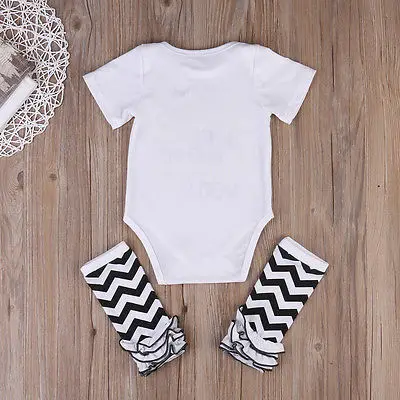 Одежда для новорожденных девочек комбинезон с надписью I'm daddy + теплые леггинсы