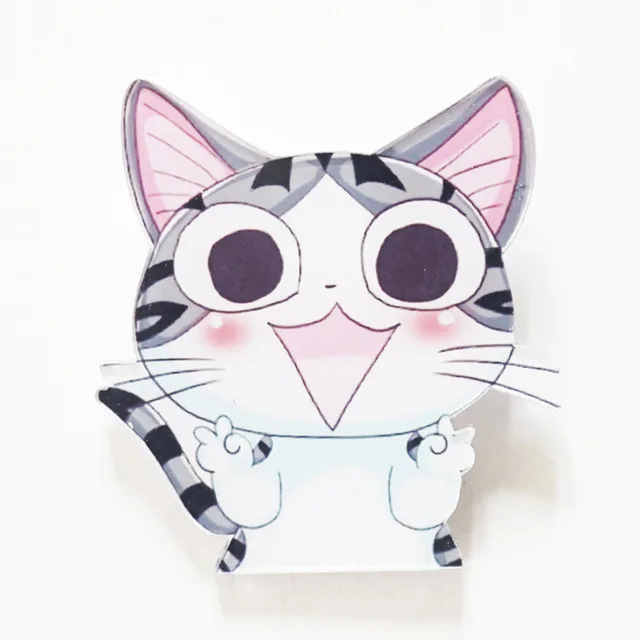 1 шт мультфильм Harajuku Kawaii забавный кот акриловая булавка брошь рюкзак со значком