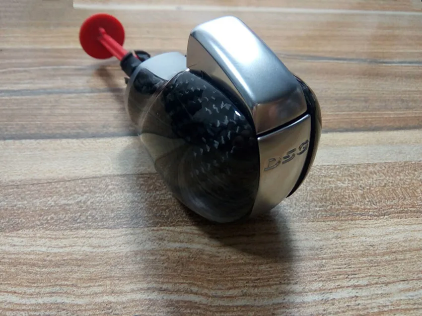 Matt chrome knob Матовая хромированная DSG ручка-редуктор из углеродного волокна для VW passat CC Golf 6 GTI Jetta MK6 GLI Scirocco - Название цвета: Matt chrome knob