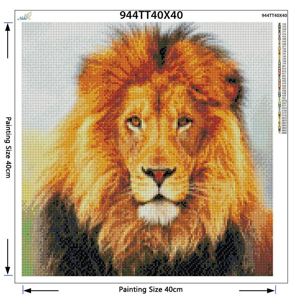 5D Diy diamond painting cross stitch s Full 100% cover embroidery animal lion home decor | Дом и сад