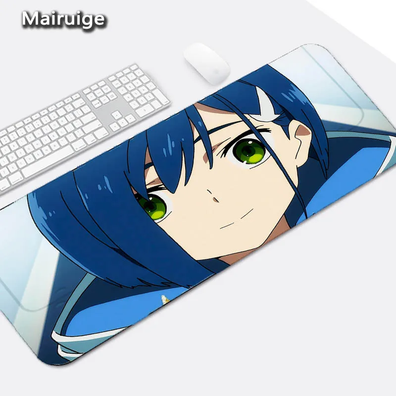 400X900X3MM Mairuige аниме Дарлинг в The Franxx 02 большой размер игровой коврик для мыши коврик DIY Padmouse Lock Edge Противоскользящий износостойкий Настольный коврик - Цвет: 400X900X3MM
