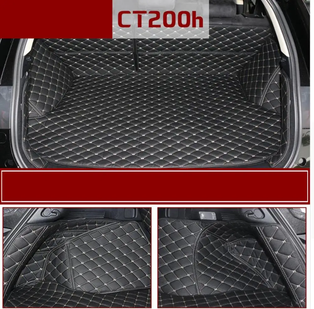 Коврик для багажника из волоконной кожи lexus ct200h 2012 2013 2014 2015 2016 2017 2018 2019