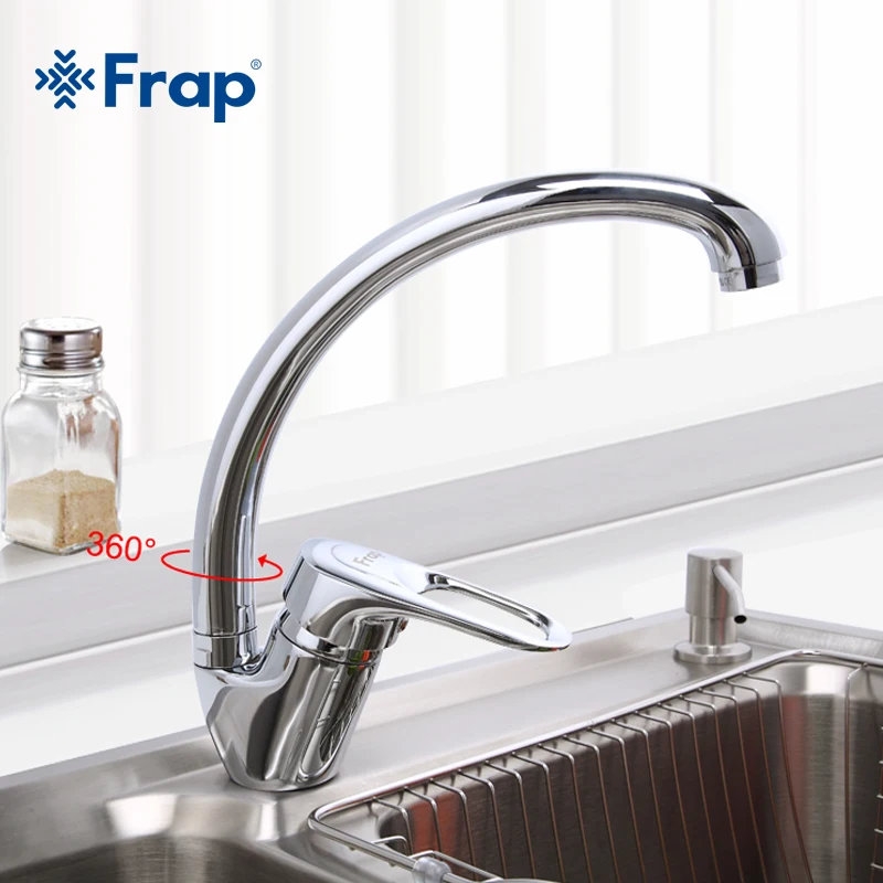 

Frap 1 Set Frap Classic Style Single Handle Kitchen Faucet 360 Rotation Cold and Hot Mixer Tap F4104-2