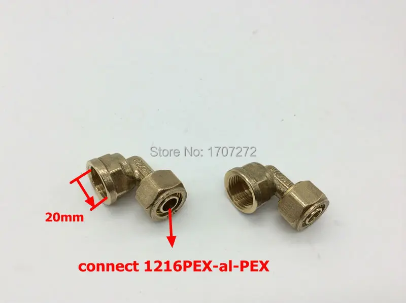 Бесплатная доставка L1216 * 1/2 PEX al трубный коннектор гнездовая нить розетка штуцер