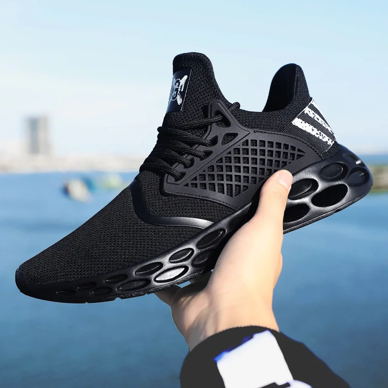 EFFGT Men White Sneakers Unisex Light Mesh Casual Vulcanize Shoes Korean students wild flying woven running shoes K489 | Обувь
