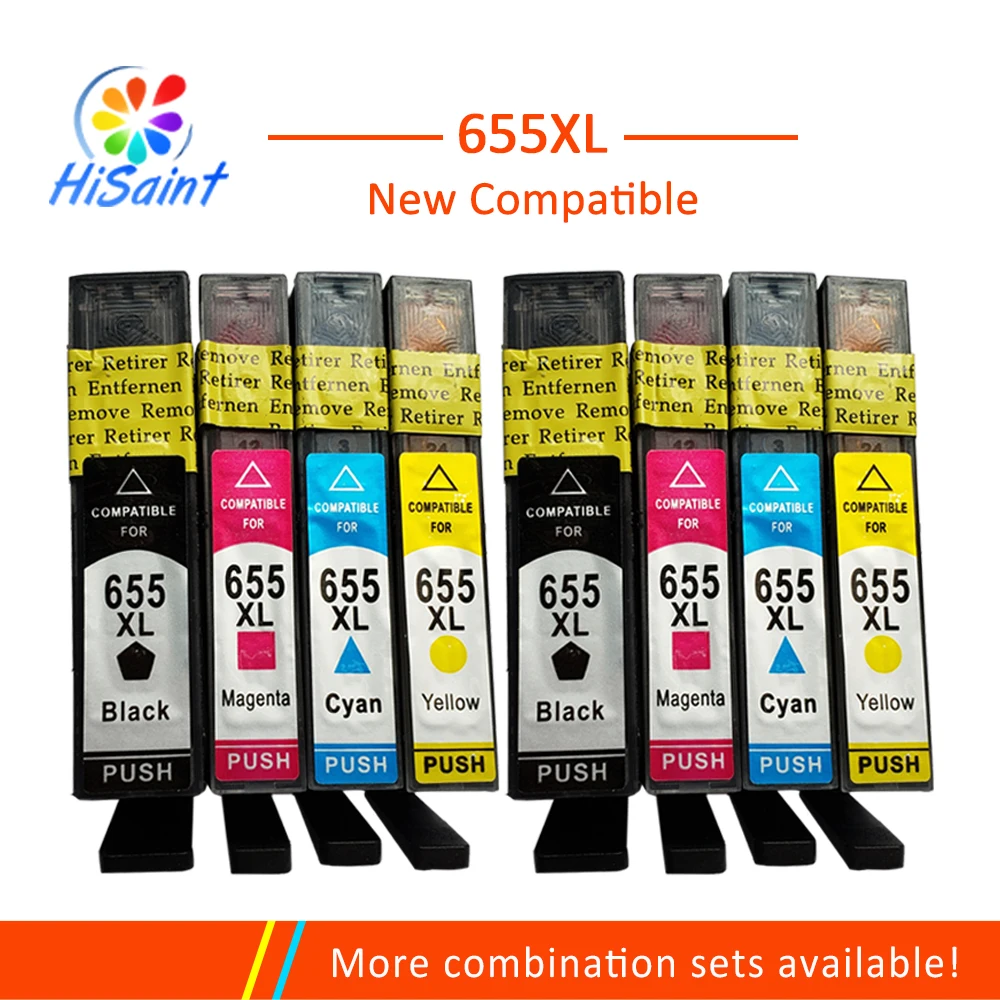 Чернильный картридж Hisaint для HP 655 сменный hp deskjet 3525 5525 4615 4625 4525 6520 6525|Чернильные