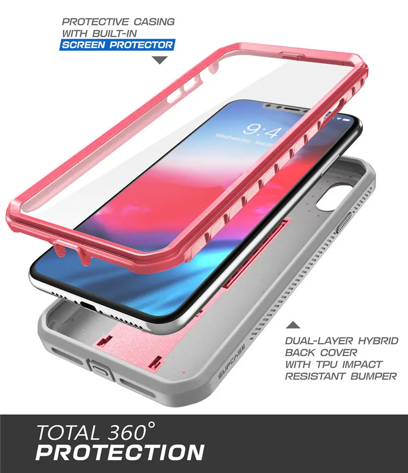 SUP чехол для iPhone Xs Max чехол 6,5 дюймов UB Pro полный корпус прочная кобура Чехол со встроенной защитой экрана и подставкой