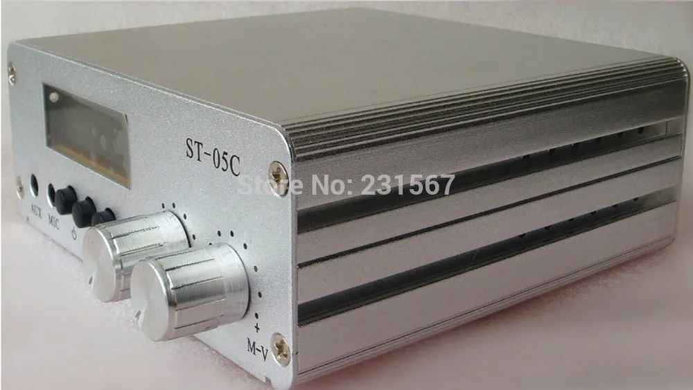 Новая модель 0 1 Вт/0 5 Вт fm передатчик стерео pll радиовещание 77 108 мГц ST 05C + BNC