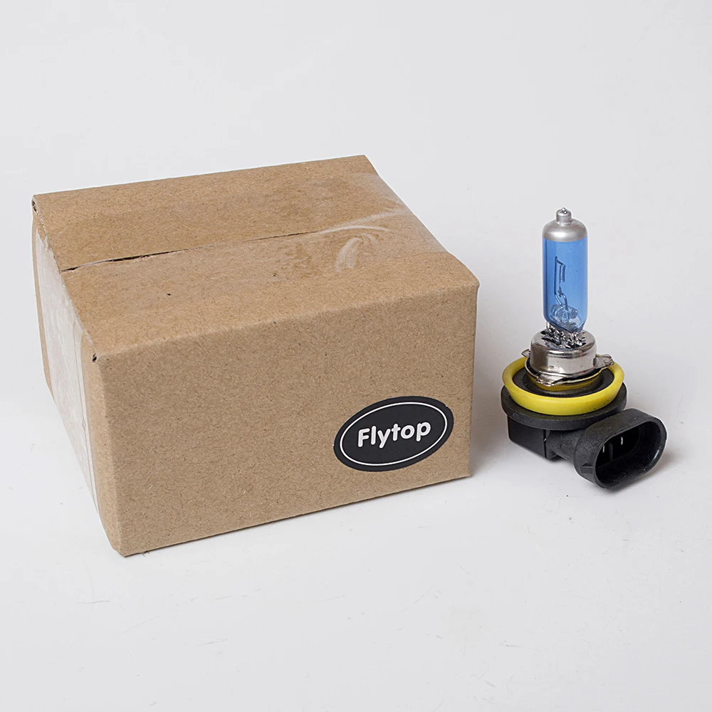 Hippcron из 2 предметов(1 пара) 12V 100W H11 галогенная лампа супер белый 5000 К кварцевые Стекло ксеноновые Темно-синий для автомобильных фар