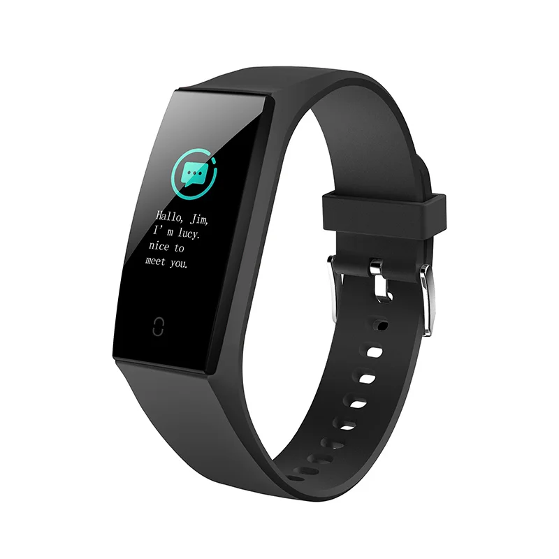 black Умный браслет для женщин huawei honor band 4 mi band 4 фитнес-трекер модный смарт-браслет с пульсометром кровяное давление - Цвет: black