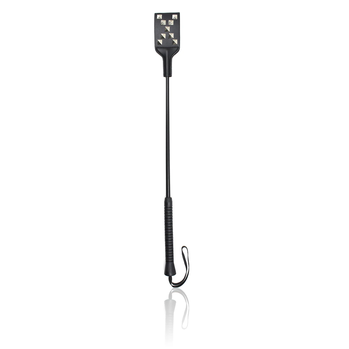LoveFun укороченный кроп топ для верховой езды из кожи с шипами квадратной ручкой и