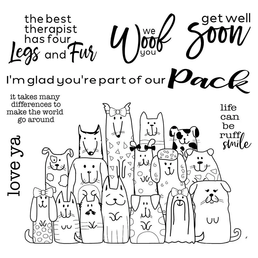 animal Clear Stamp Or stamp for DIY Scrapbooking/Card Making/Kids Fun Decoration Supplies A051 | Канцтовары для офиса и дома