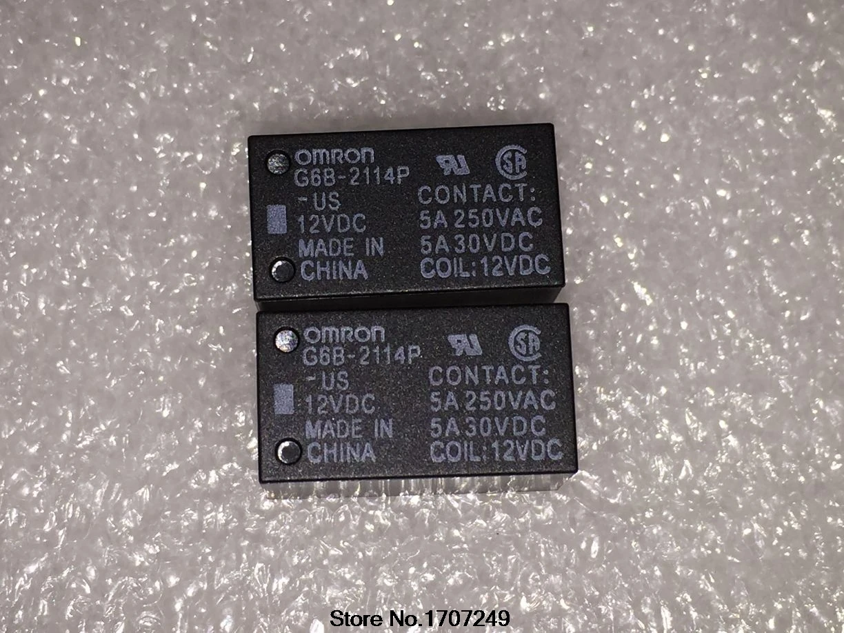 Бесплатная доставка новинка оригинальное реле Omron 10 шт./лот искусственная кожа 12