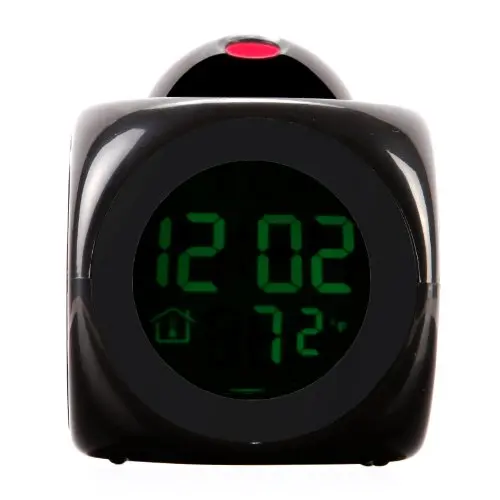 FLST цифровой ЖК-дисплей голосовой говорящий Светодиодный проекционный будильник