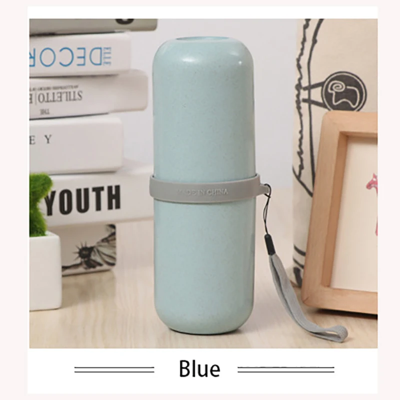 Blue ONEUP дорожная чашка для мытья зубной пасты Зубная щетка перегородка коробка для хранения на открытом воздухе креативная чашка для хранения портативный набор аксессуаров для ванной комнаты - Цвет: Blue