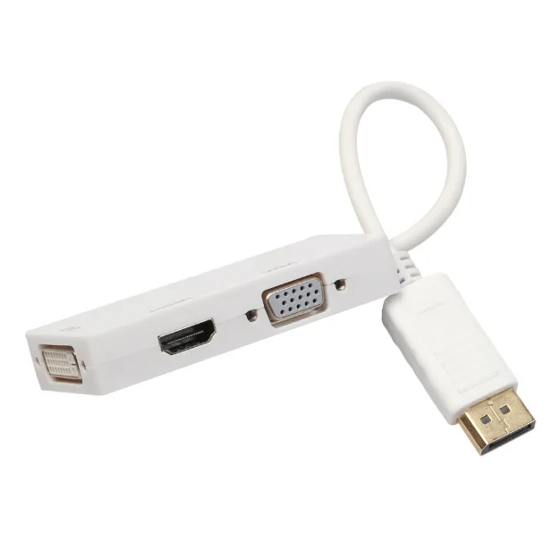 Лучшие предложения Дисплей Порт DP штекер к DVI HDMI VGA Аудио Женский адаптер дисплея