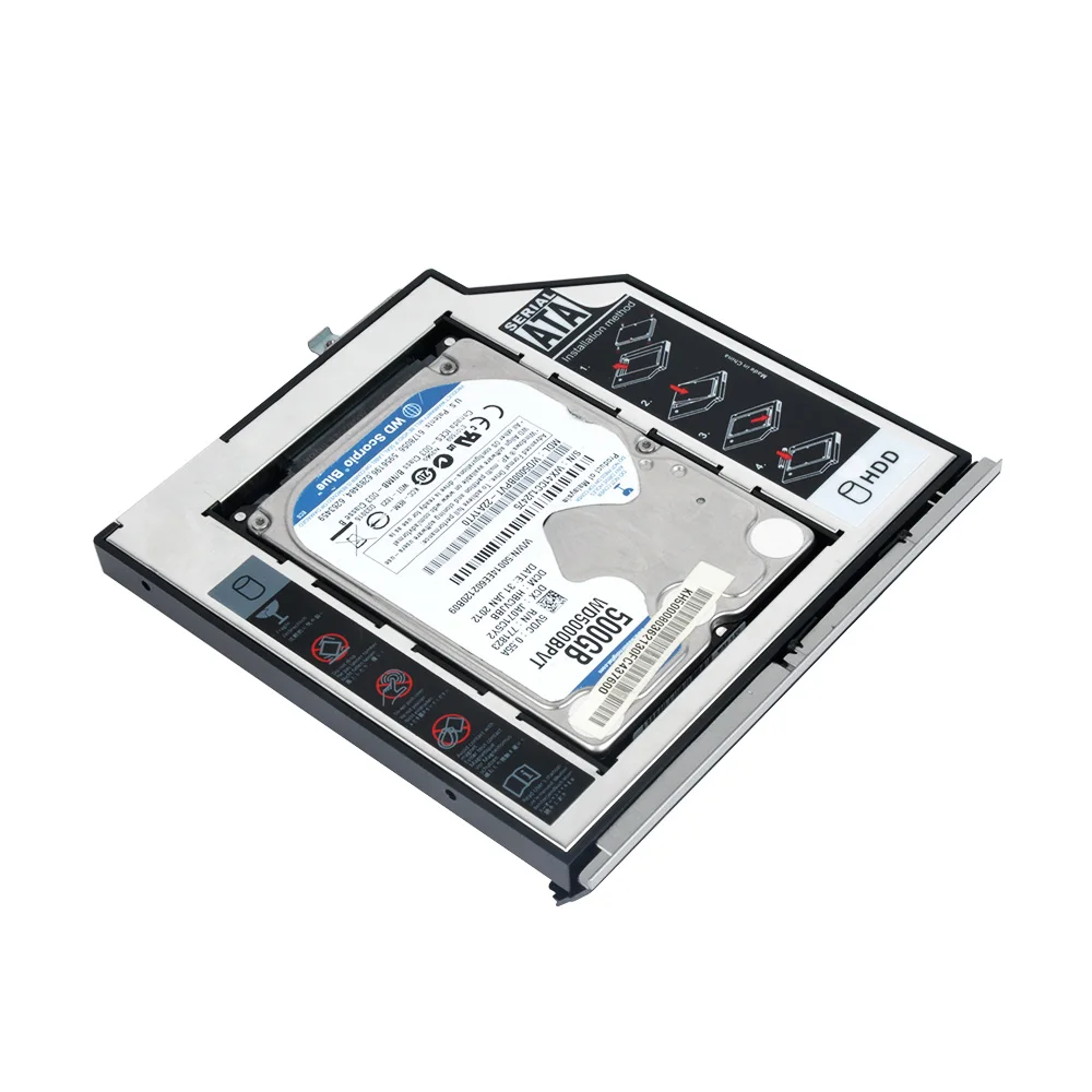 DeepFox SATA 3 0 9 5 мм 2nd HDD Caddy для 2 ''SSD жесткого диска чехол Корпус ноутбука HP2560 DVD-ROM CD