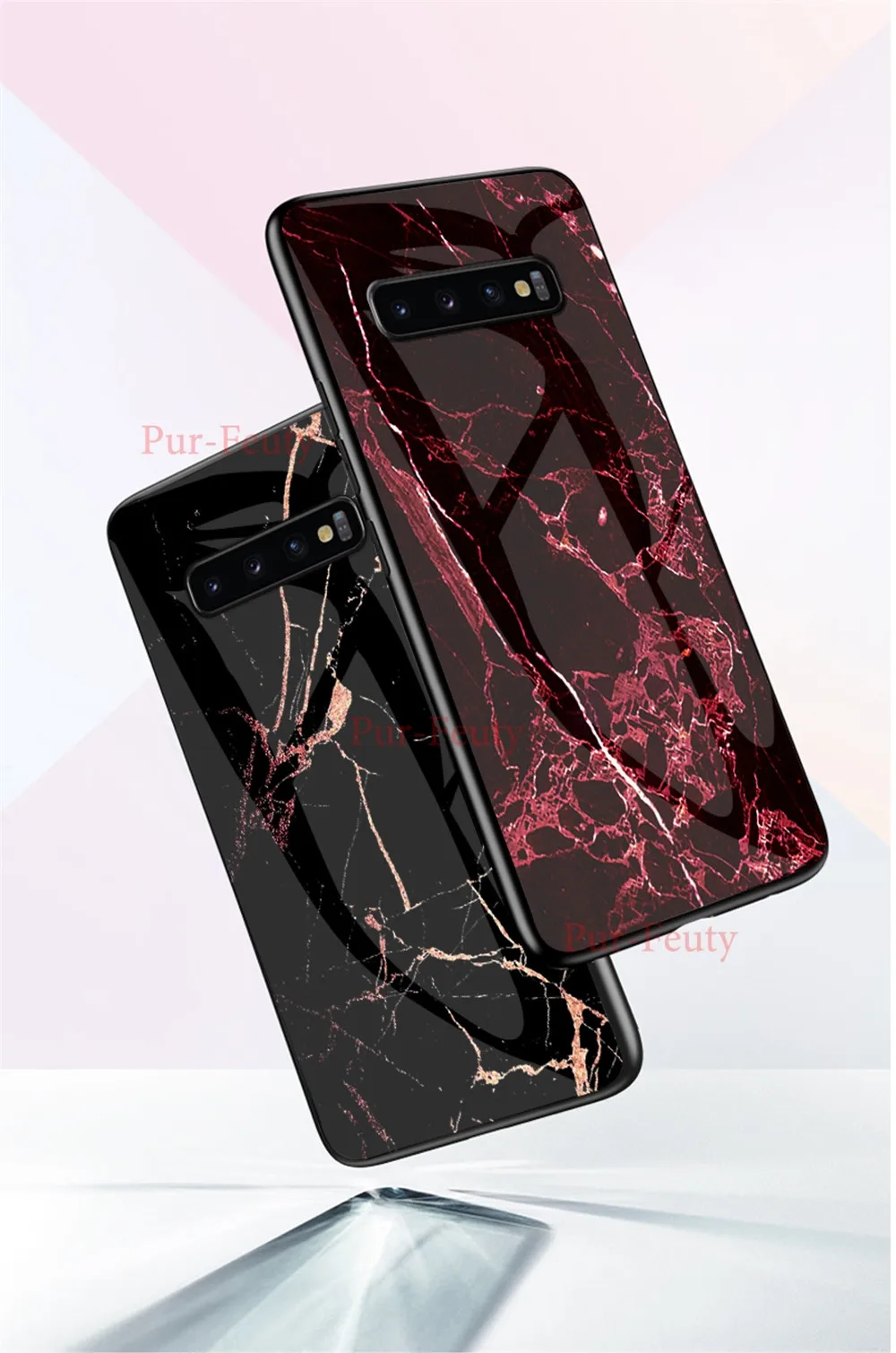 Чехол для samsung Galaxy S10 10S Galaxy ys10 G973FD G973F/DS мраморная зернистая жесткая защитная задняя крышка из закаленного стекла для samsung S10