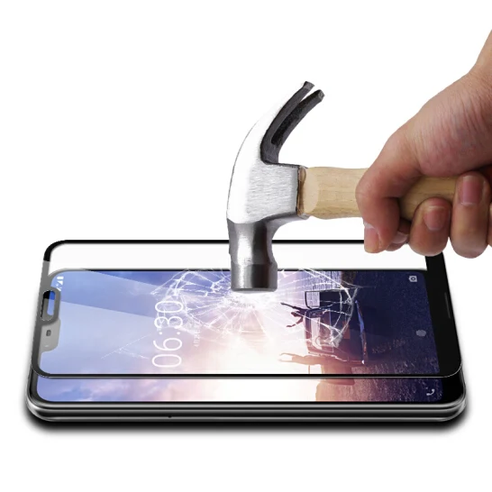 3D полное покрытие 9H закаленное стекло для Nokia 7 X7 PLUS Защитное экрана|Защитные