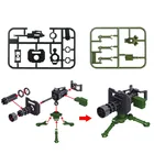 Блокировочные военные блоки Gatling, пулемет, модель MOC, строительные блоки, игрушки для детей, спецназ, армейское оружие, военная Блокировка