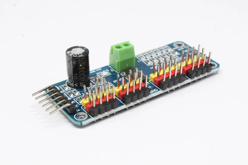 16 канальный 12 битный PWM/Servo Driver I2C интерфейс PCA9685 модуль для arduino или Raspberry pi щит servo