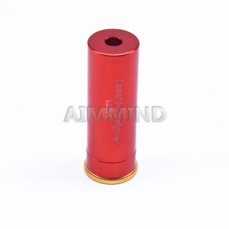 12GA Красный охотничий красный лазер Boresighter CAL.308. 223 30-06 CAL7.62x39 7,62X54 12GA красный точечный лазерный картридж тактический Красный Диаметр Sighter - Цвет: 12GA