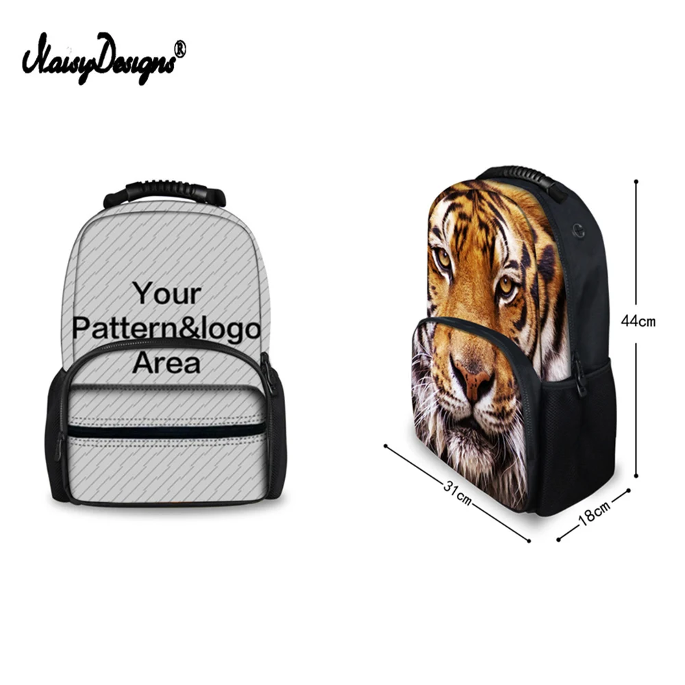 NoisyDesigns Cutom Your Image Photo Print Классный рюкзак для подростков детские школьные ранцы