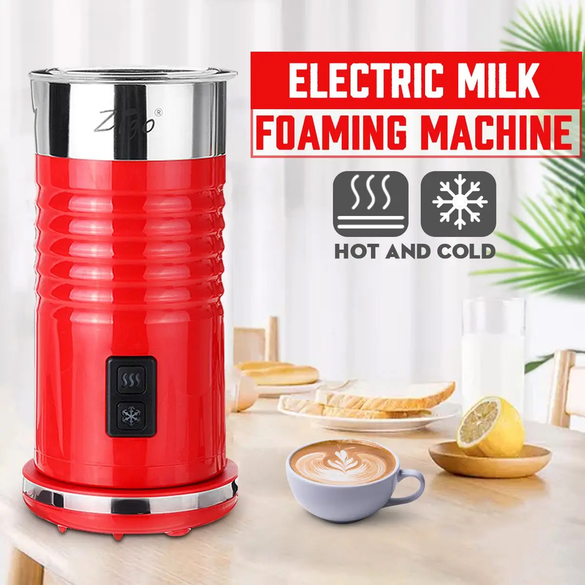 220V Электрический горячей воды/холодного молока Frother Foamer вспенивания молока теплые латте капучино Кофе пена машина Температура хранения