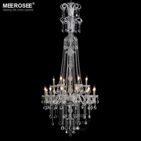 luxury crystal chandelier light fixture clear large hotel crystal light lustres hanging lamp suspension fast shipping md2456b