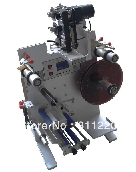 

Double side labelling machine, round bottle labeller, semi-automatic bottle labels applicator, SL130 bottle packaging machine