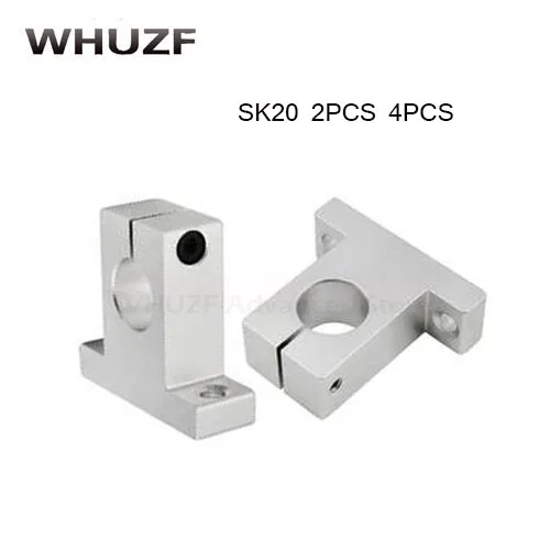 Sk20 2 шт./4 шт./лот Бесплатная доставка SK20 20 мм линейный подшипник рельсовый вал