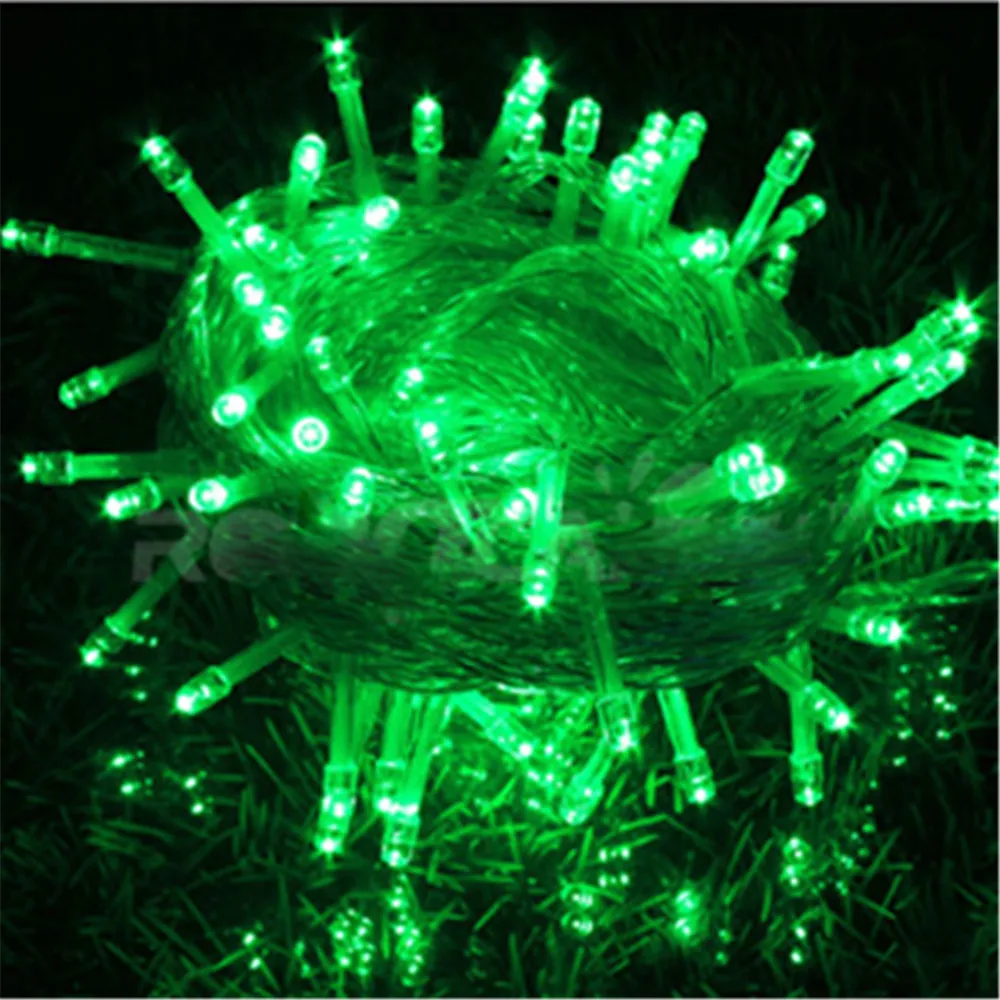 Водонепроницаемая светодиодная гирлянда 10 м 100 светодиодов RGB рождественское