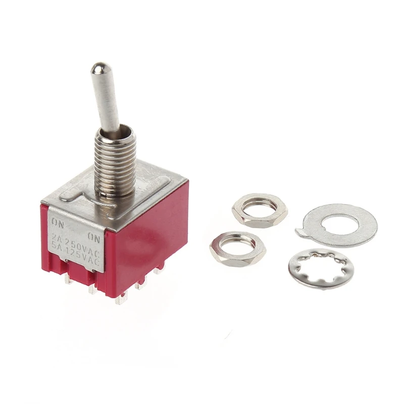 Mini 6mm MTS-302 Toggle Switch 9 Pin 2 Position ON/ON 5A/125VAC 2A/250VAC | Обустройство дома