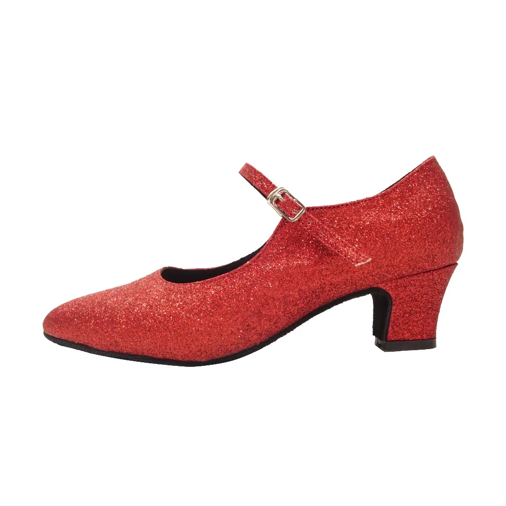 Indoor Ballroom Female Detective Gordon Salsa Soft Red PU Dance Shoes HS042 | Спорт и развлечения
