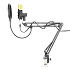 Профессиональный студийный USB конденсаторный микрофон BM 800, проводной микрофон для компьютера, ноутбука, регулируемый громкость, микрофон с реверберами