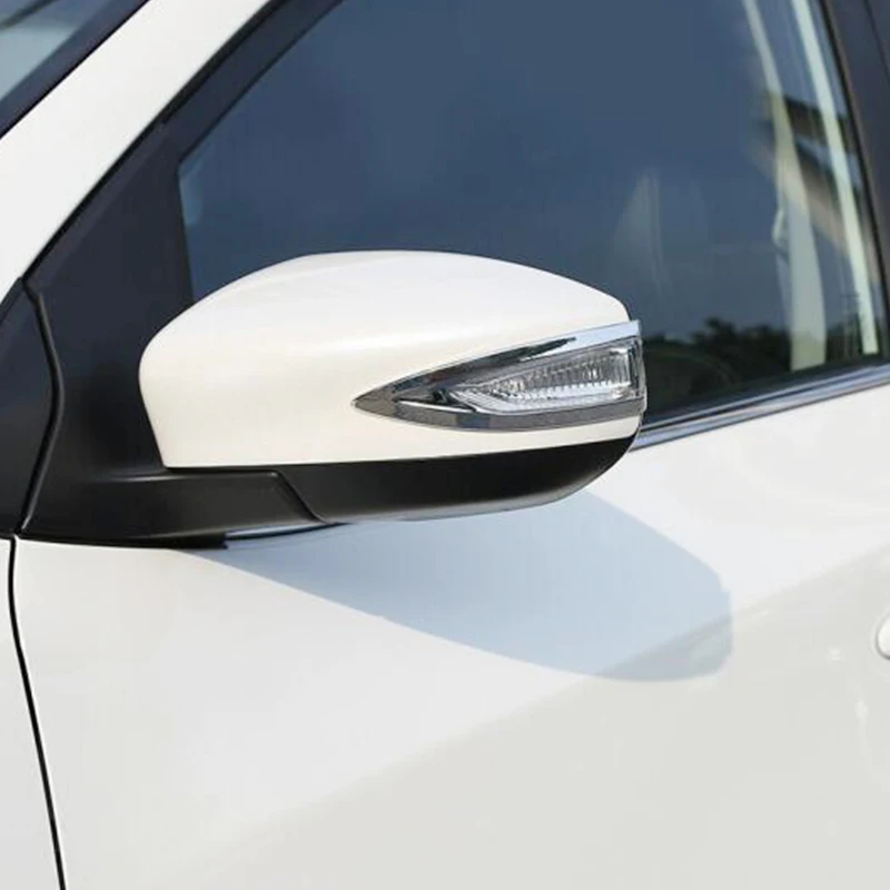 ABS Chrome для NISSAN TIIDA 2016 2017 аксессуары стайлинга автомобиля полоса зеркала заднего