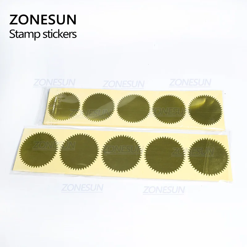 ZONESUN 100 шт. 45 мм устройство для тиснения Стикеры тиснение штамп по индивидуальному