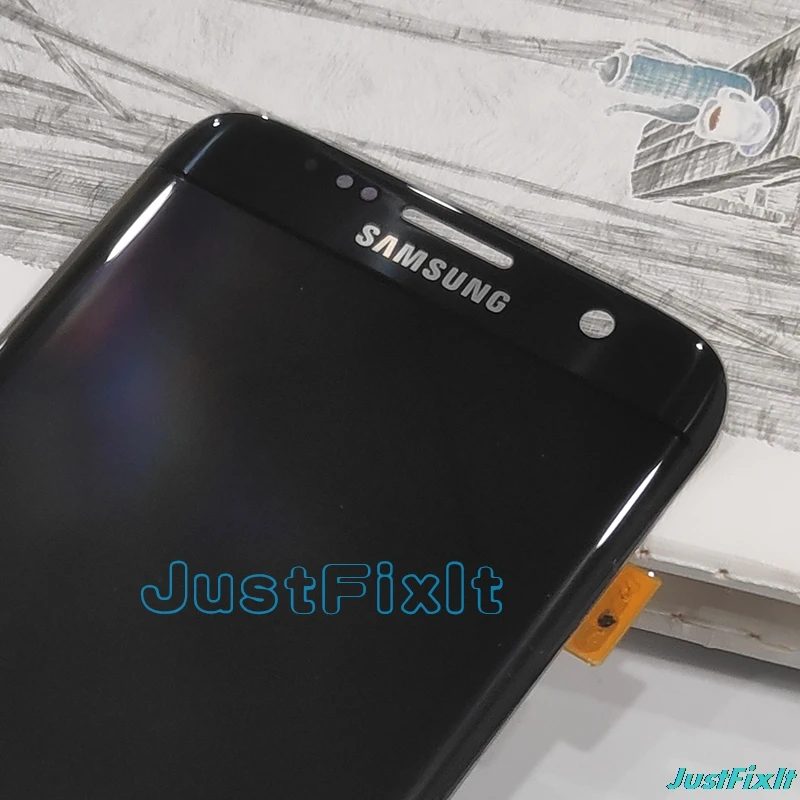 G935F для samsung Galaxy S7Edge G935S L K ЖК-дисплей сенсорный экран дигитайзер 5,5 ''Супер AMOLED с рамкой
