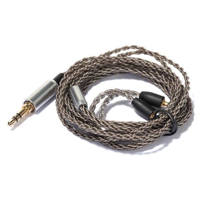 8 Share MMCX кабель для Shure SE215 SE535 SE846 UE900 наушники гарнитура с серебряным покрытием