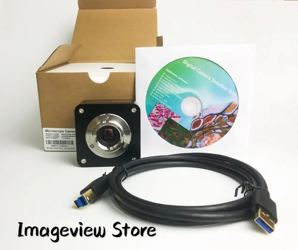 6.3MP E3CMOS06300KMA USB3.0 моно Sony IMX178 CMOS Mircoscope C mount окуляр камера EM106300A 30fps Imageview|Запчасти и