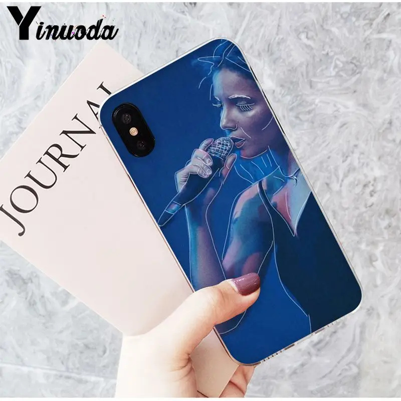 Чехол Yinuoda Halsey для мобильного телефона Apple iPhone 8 7 6 6S Plus X XS MAX 5 5S SE XR|Бамперы| |